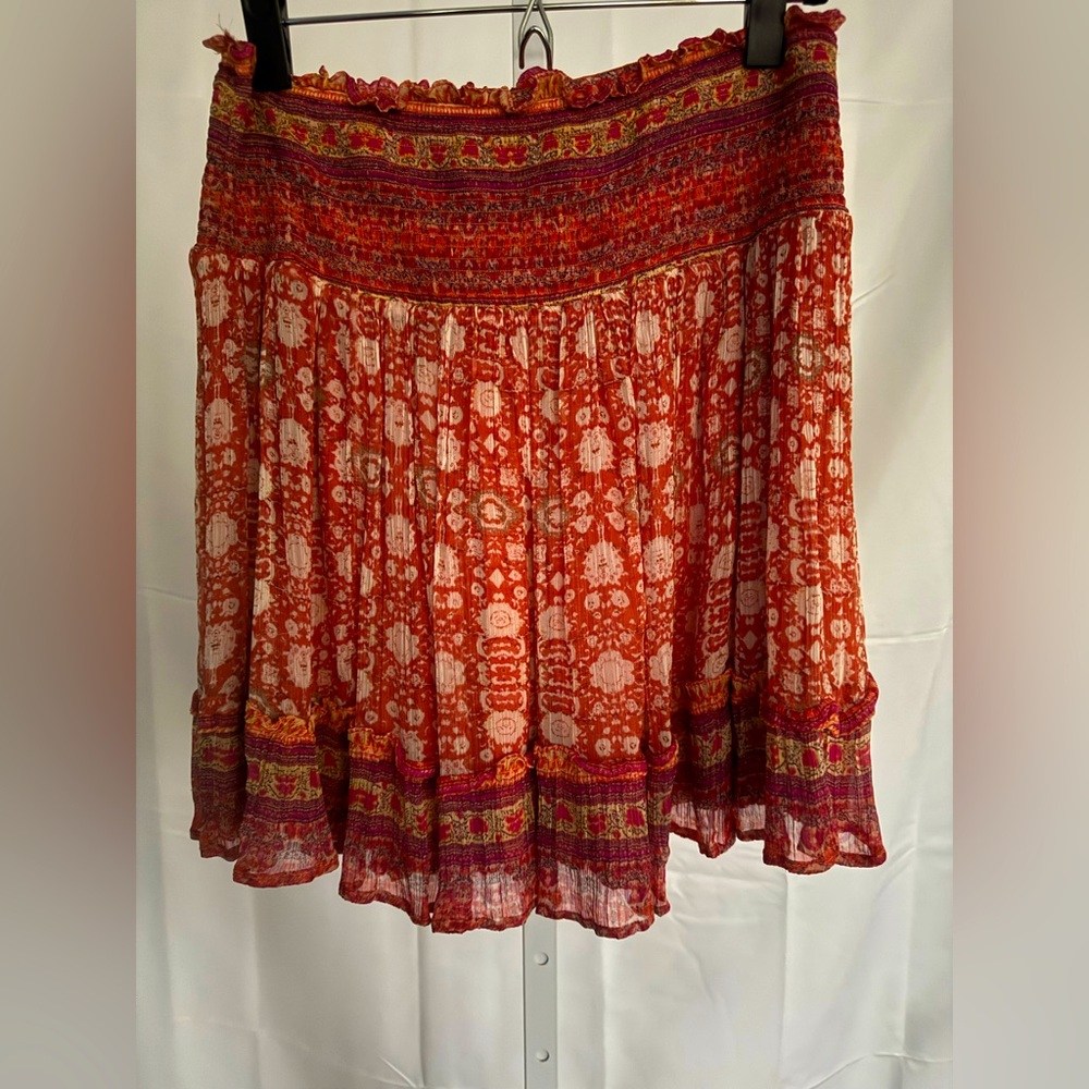 Adorable flowy boho mini skirt from Anthro M
